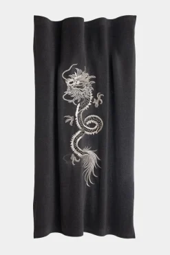Kham Embroidered Dragon Throw Blanket