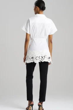 Kumo Embroidery Applique Kimono Wrap Shirt