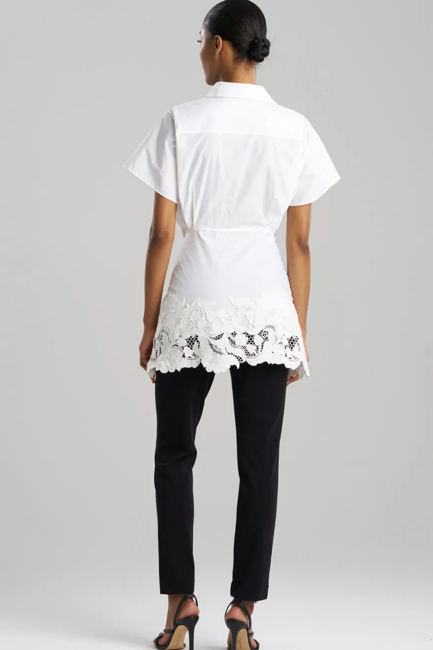 Kumo Embroidery Applique Kimono Wrap Shirt