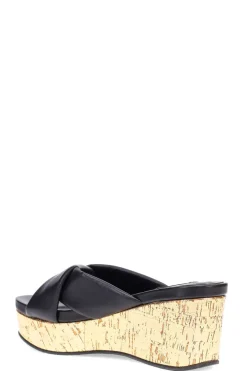 Lanna Nappa Leather Platform Thong Sandals