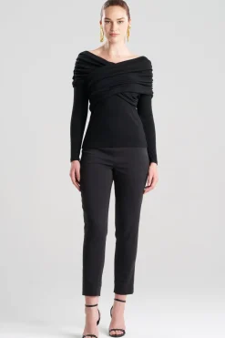 Layering Jersey Rouched Long Sleeve Top