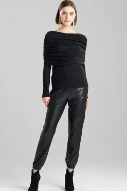 Layering Jersey Rouched Sleeve Top