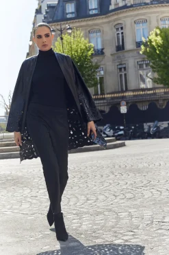Layering Jersey Turtleneck Top