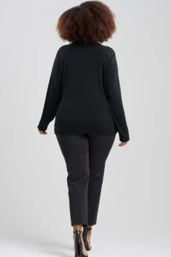 Layering Jersey Turtleneck Top