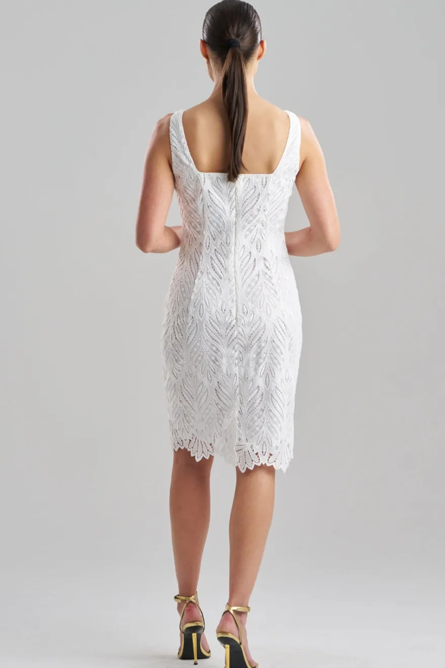 Leaflet Lace Tank Sheath Dress
