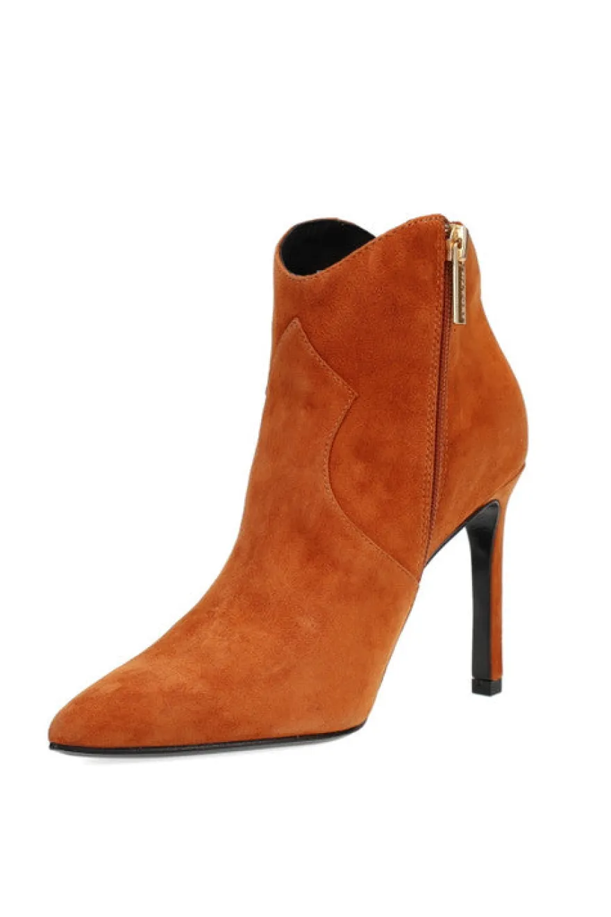 Leiko Suede Heel Bootie