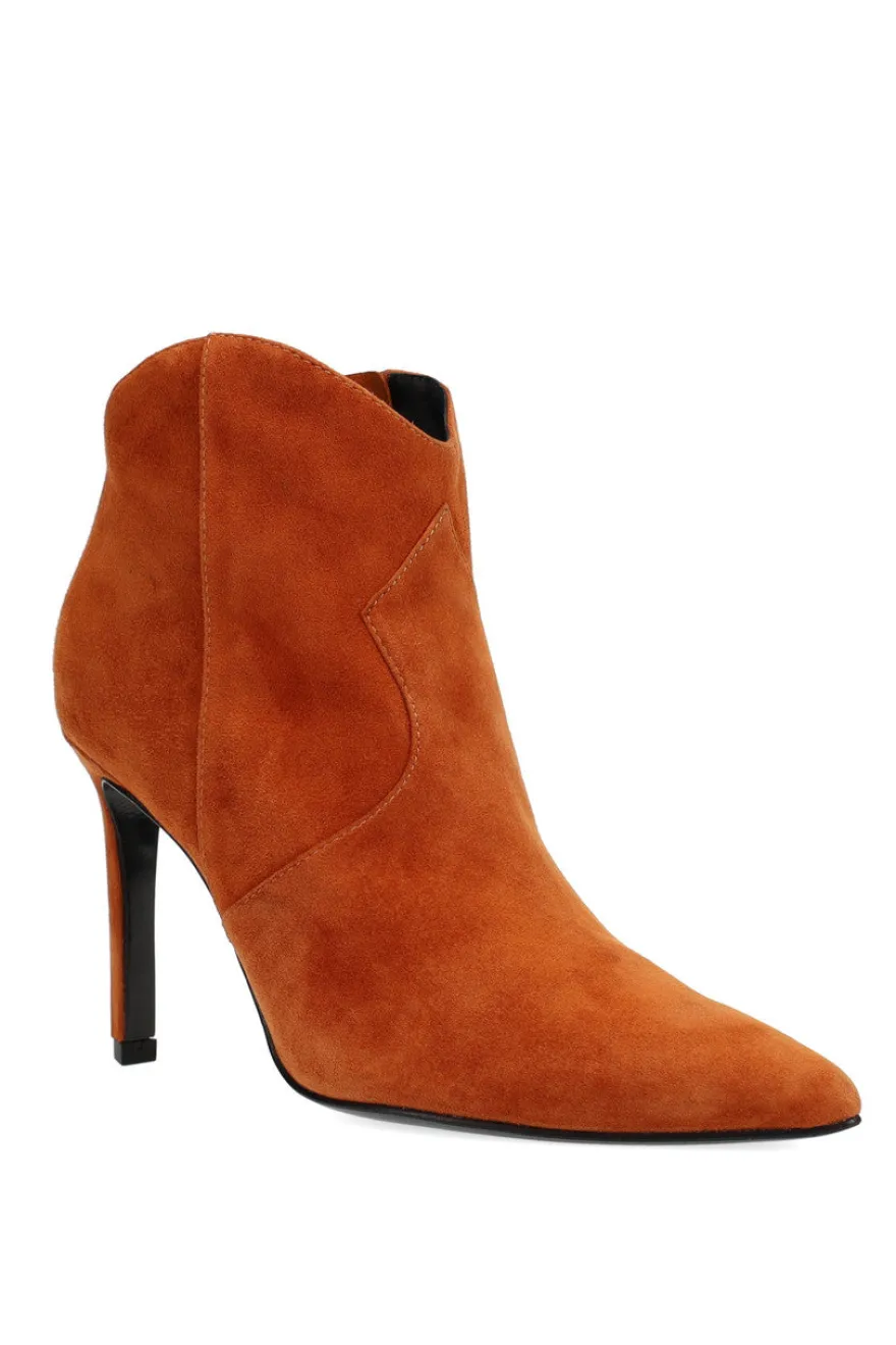 Leiko Suede Heel Bootie