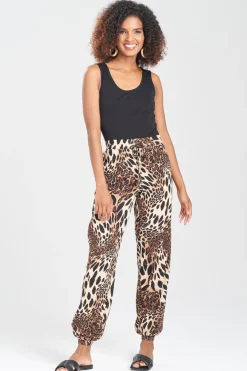 Leopard Cotton Gauze Pants