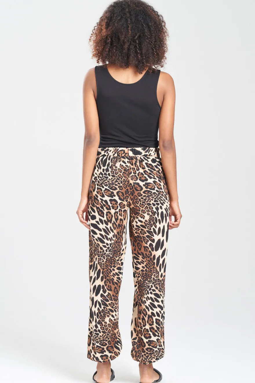 Leopard Cotton Gauze Pants