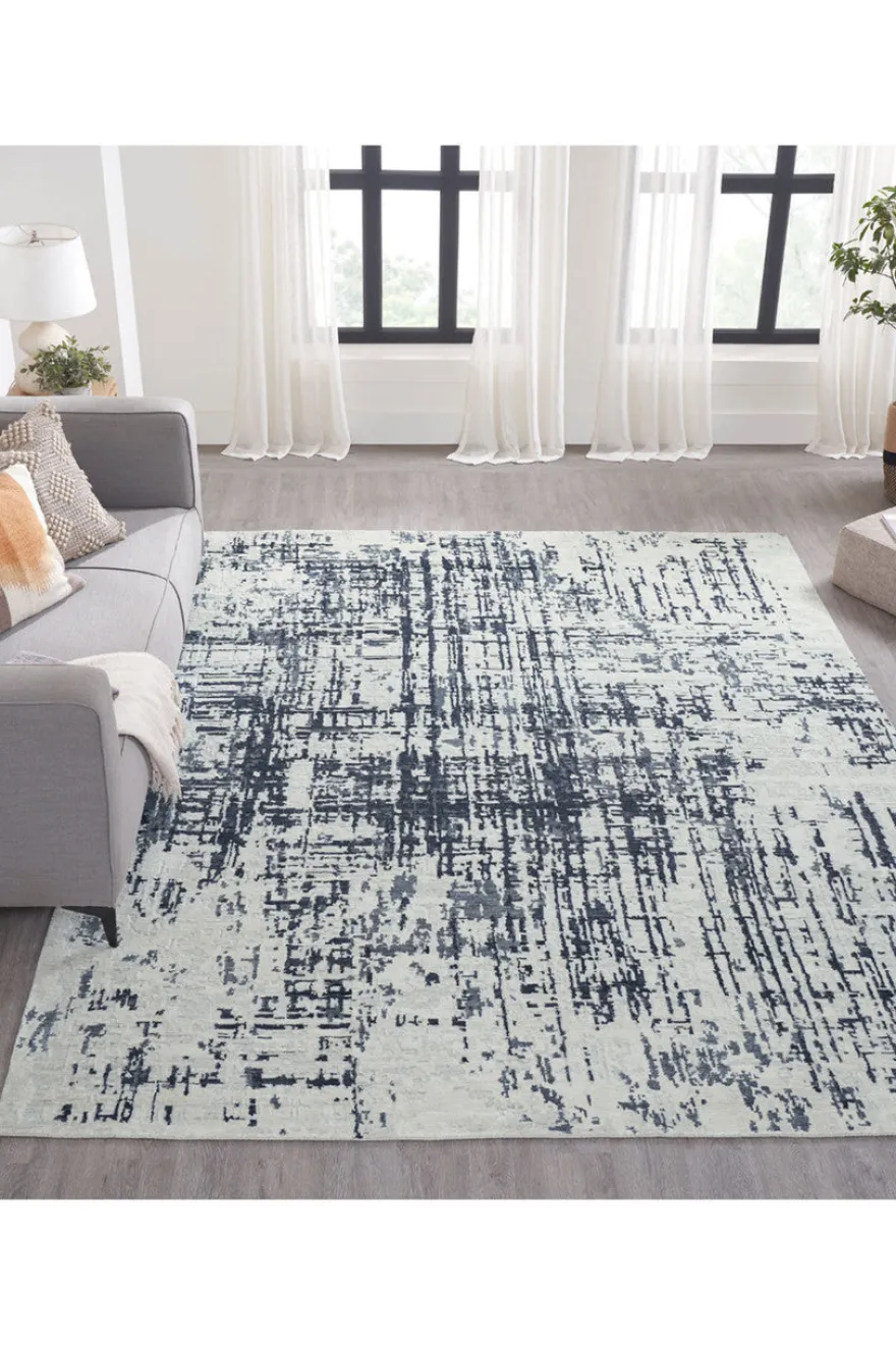 Lhasa- Abstract Blues Rug
