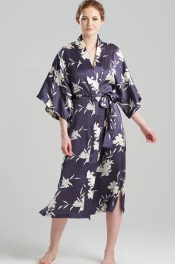Lily Printed Satin Icon Robe