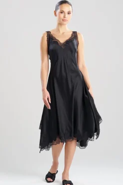 Lolita Asymmetrical Silk Slip Dress