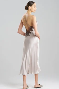 Lolita Lace Low Back Silk Slip Dress