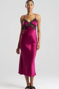 Lolita Lace Low Back Silk Slip Dress