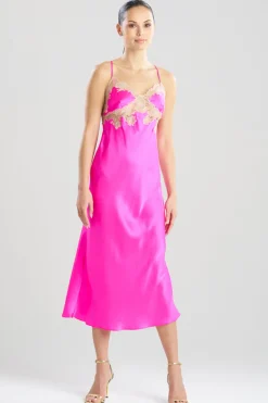 Lolita Lace Low Back Silk Slip Dress