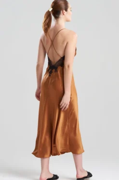 Lolita Lace Low Back Silk Slip Dress