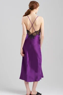 Lolita Lace Low Back Silk Slip Dress