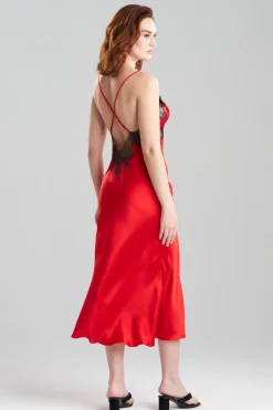 Lolita Lace Low Back Silk Slip Dress