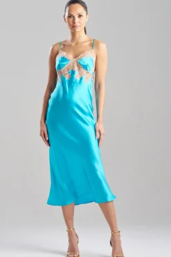 Lolita Lace Low Back Silk Slip Dress