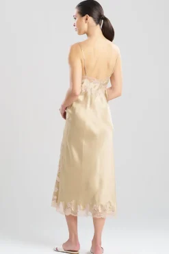 Lolita Lace Slit Silk Slip Dress