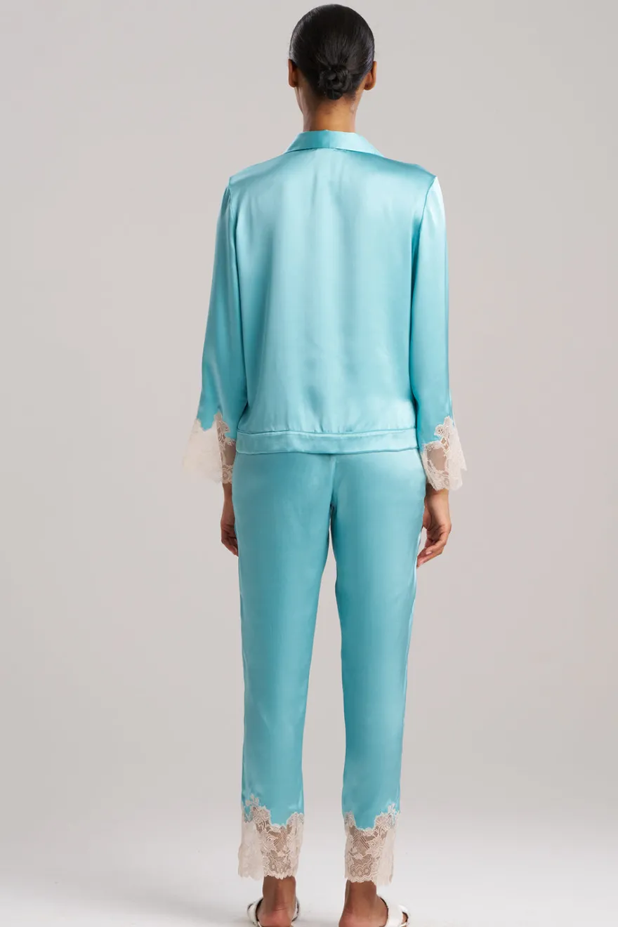 Lolita Lace Trim Silk Notch PJ