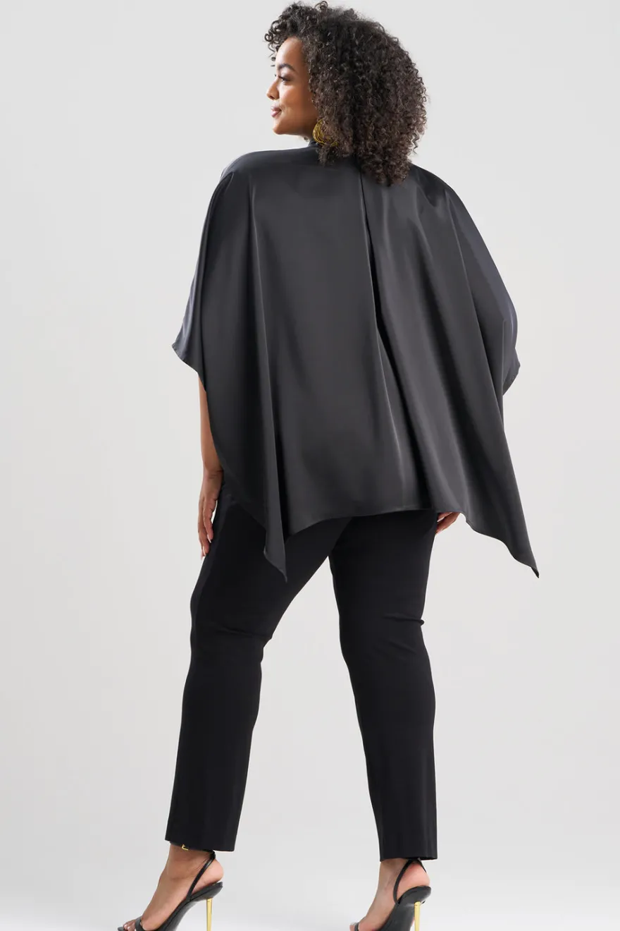 Luxe Charmeuse Button Down Caftan Shirt