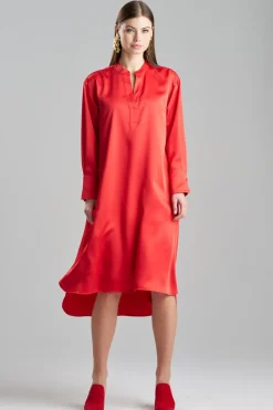 Luxe Charmeuse Oversized Shirtdress