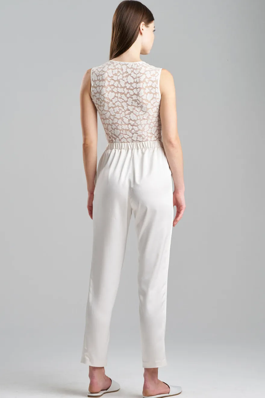 Luxe Charmeuse Pull On Tapered Pants