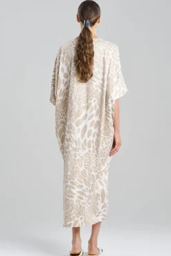 Luxe Leopard Zip Caftan