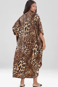 Luxe Leopard Zip Caftan