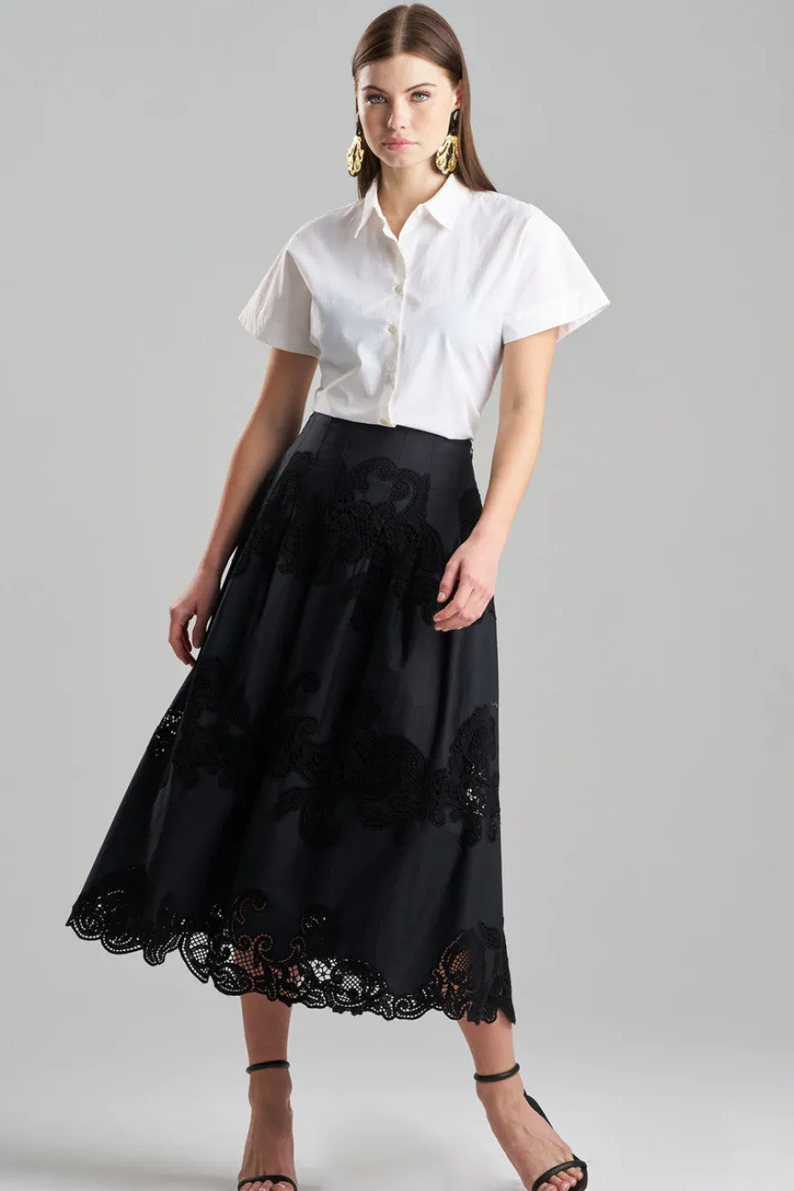 Madeira Cutwork Embroidered Maxi Skirt
