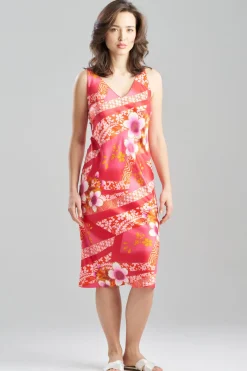 Magnolia Printed Satin Slip Dress
