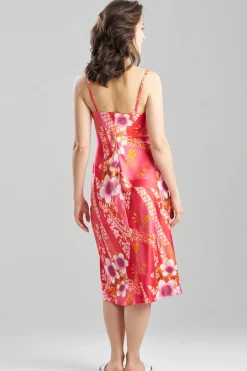Magnolia Printed Satin Slip Dress