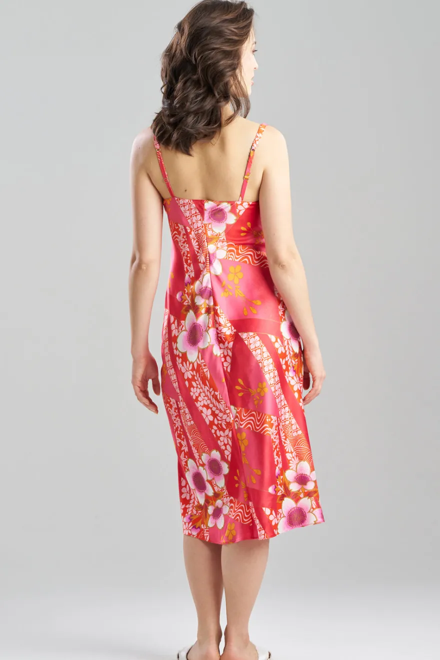 Magnolia Printed Satin Slip Dress