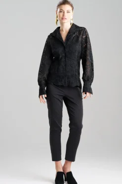Mantilla Lace Button Down Shirt