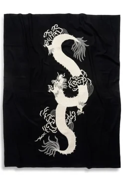 Mayon Dragon Embroidery Throw