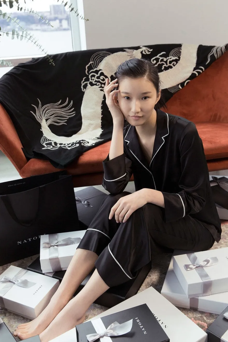 Mayon Dragon Embroidery Throw
