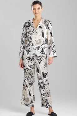 Medallion Notch Button Front PJ