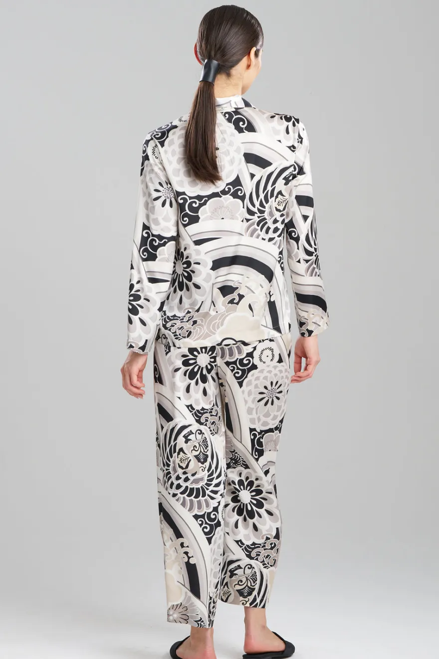 Medallion Notch Button Front PJ
