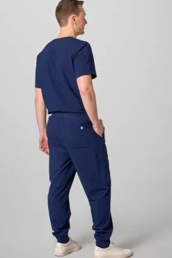 Men's 2-Pocket V-Neck Scrub Top