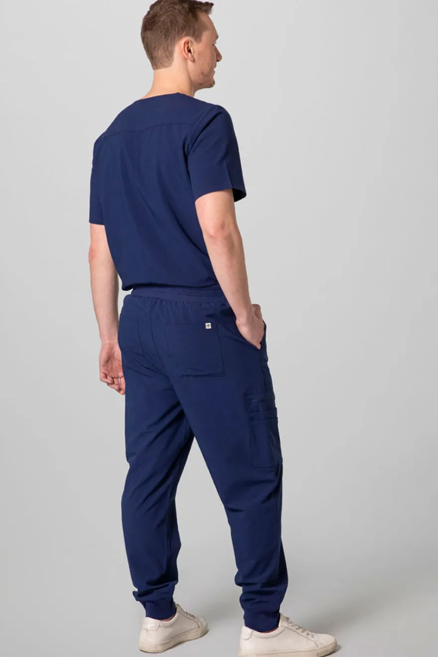Men's 2-Pocket V-Neck Scrub Top