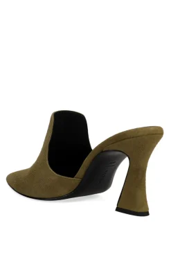 Minh Suede Heel Mule