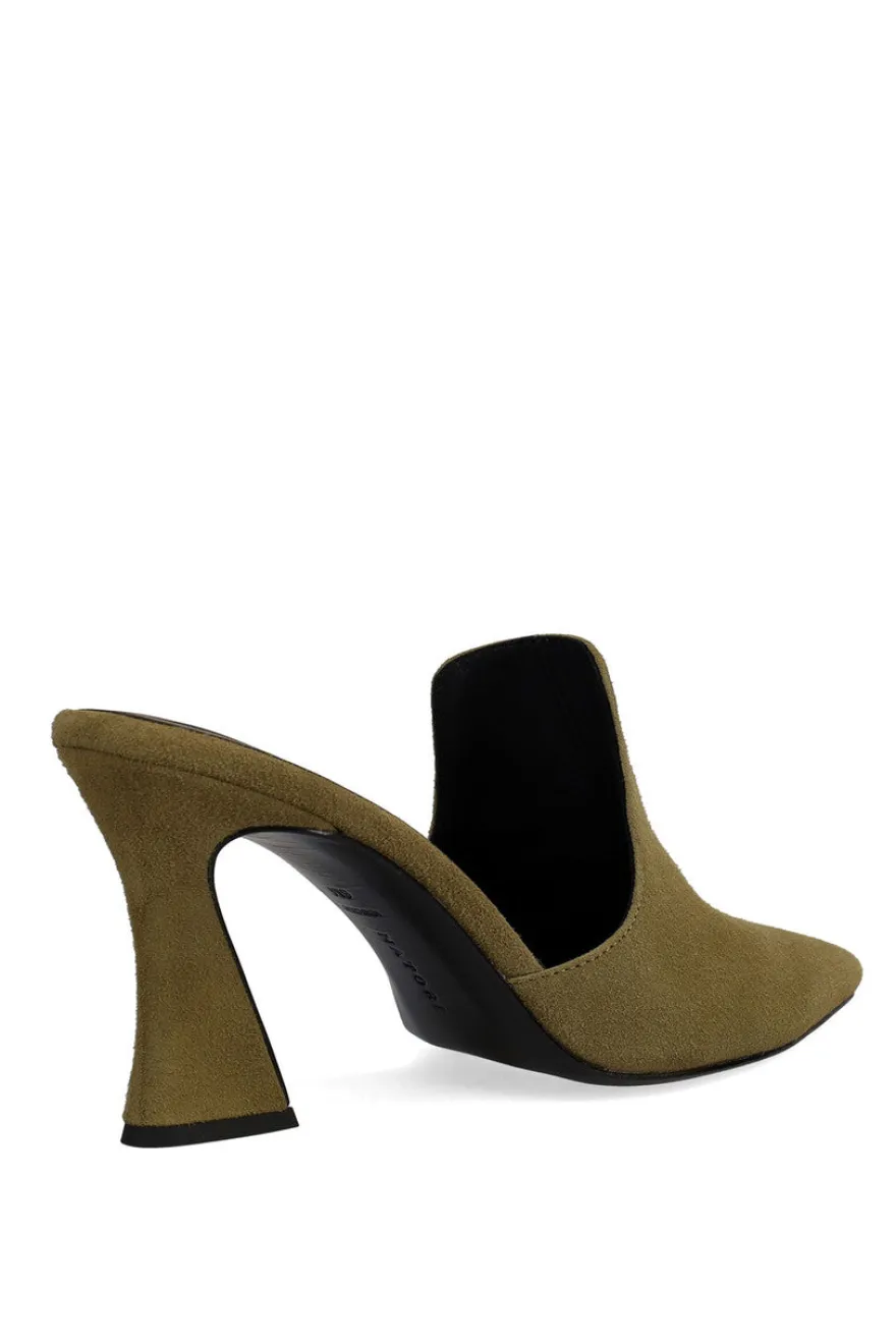 Minh Suede Heel Mule