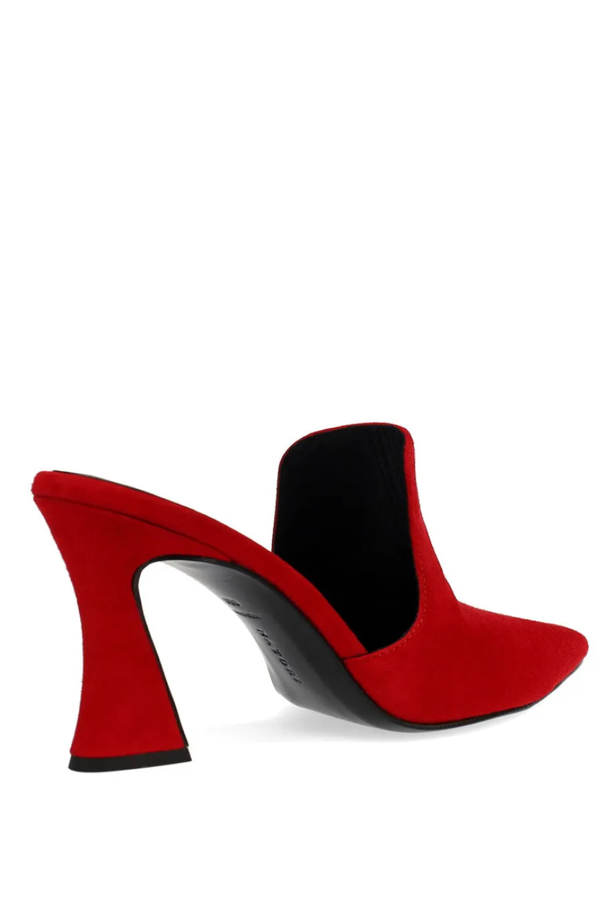 Minh Suede Heel Mule