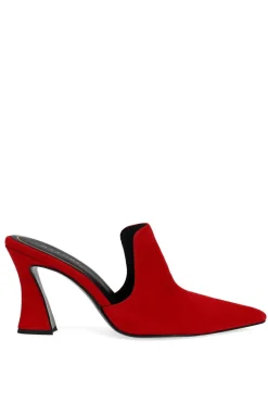 Minh Suede Heel Mule
