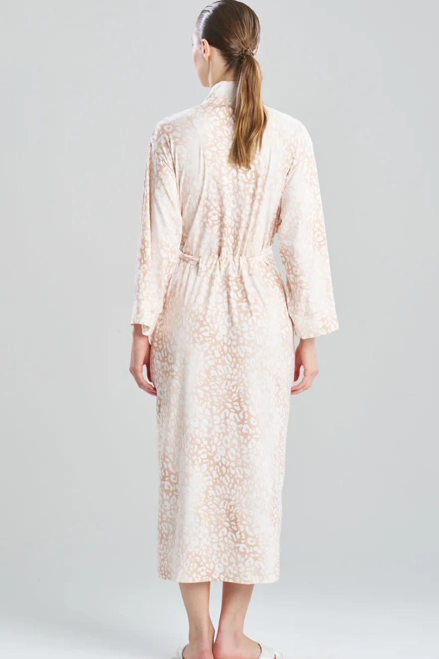 Misty Leopard Cozy Knit Robe