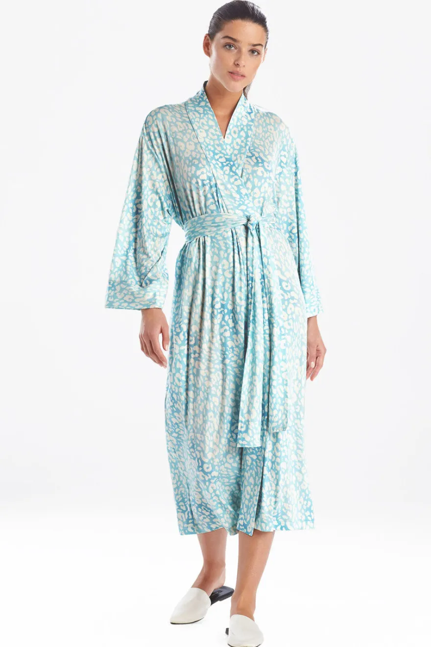 Misty Leopard Cozy Knit Robe