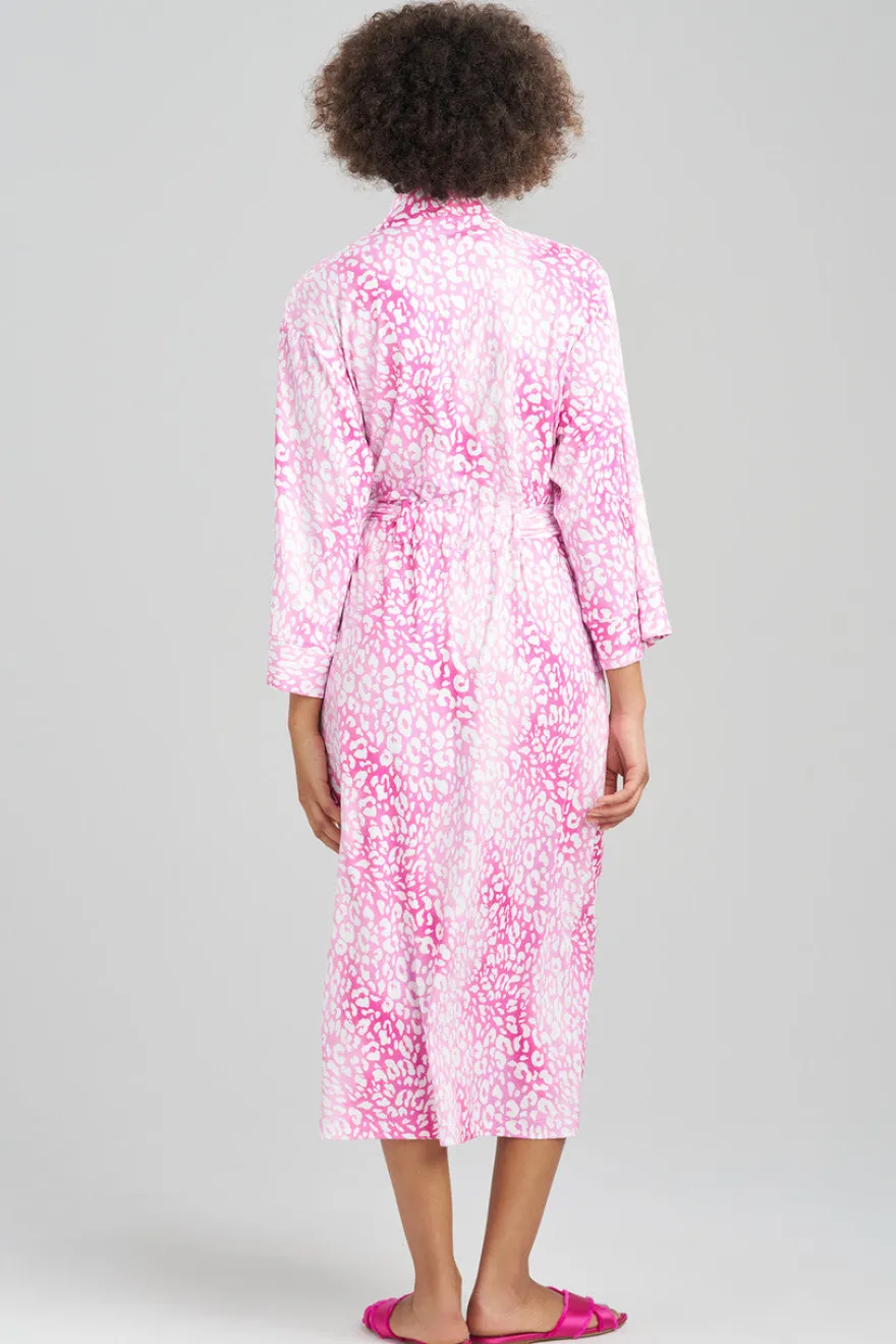 Misty Leopard Cozy Knit Robe