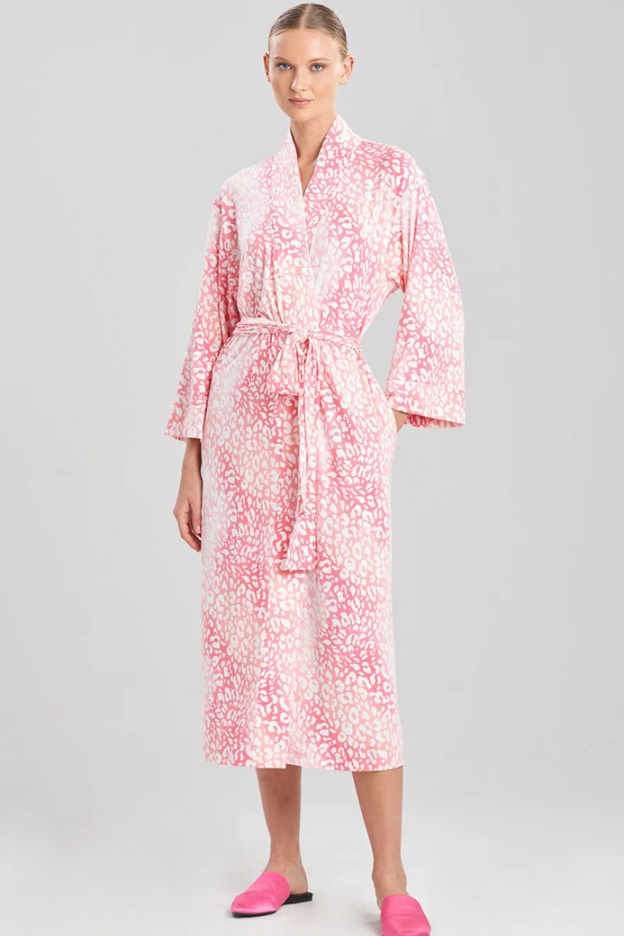 Misty Leopard Cozy Knit Robe