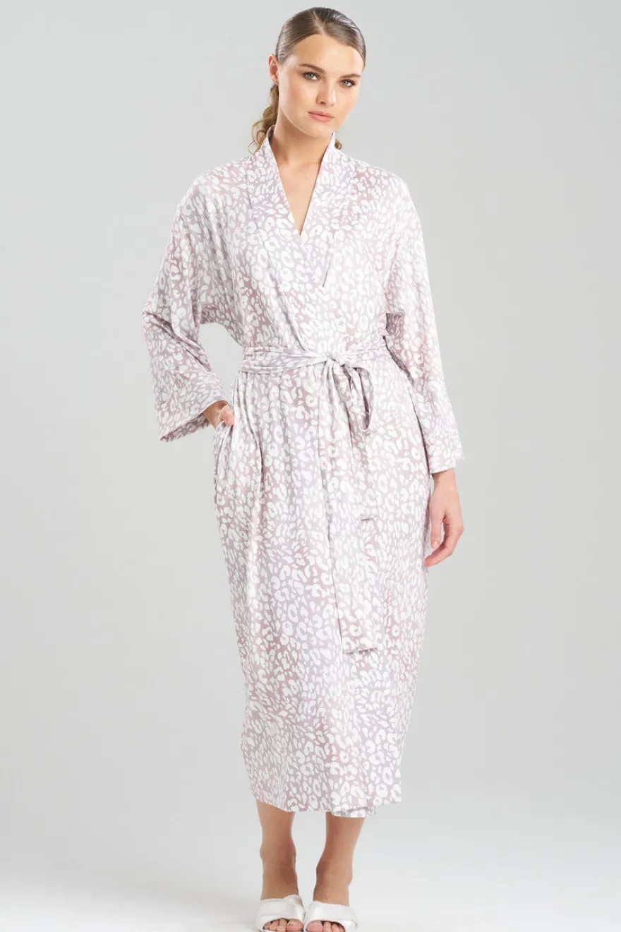 Misty Leopard Cozy Knit Robe